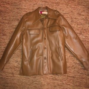 Vintage trendy leather jacket